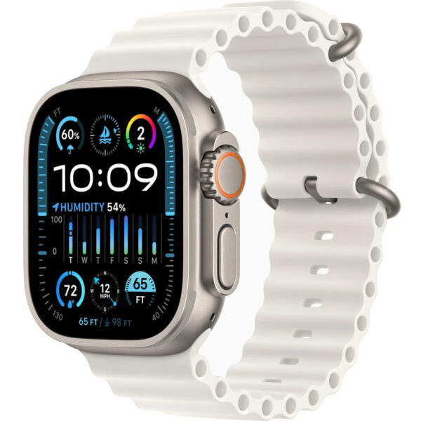 عکس ساعت هوشمند اپل مدل Ultra 2 2024 Titanium Case Ocean Band 49mm