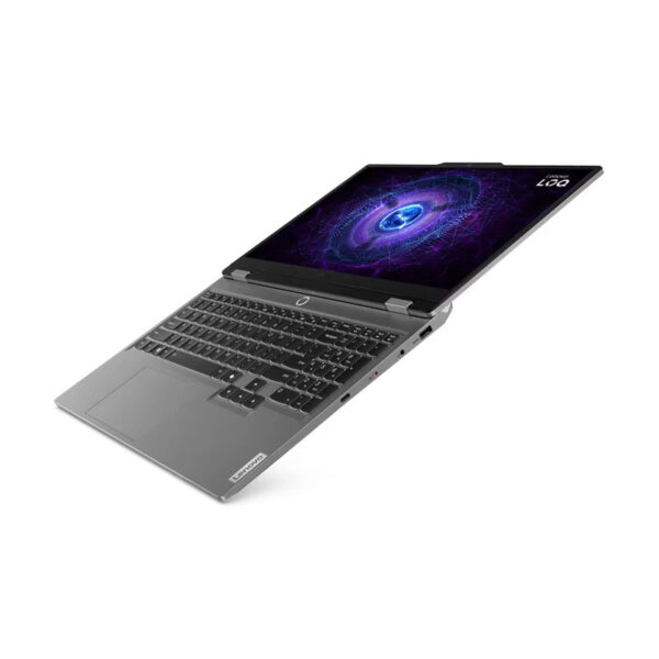 یک لپ تاپ لنوو مدل LOQ 15IRX9 با پردازنده Intel Core i7-13650HX و گرافیک RTX 3050 6GB، رم DDR5 با ظرفیت 24GB و فرکانس 4800MHz، حافظه SSD با ظرفیت 512GB، نمایشگر 15.6 اینچ با رزولوشن Full HD و نرخ به‌روزرسانی 144 هرتز