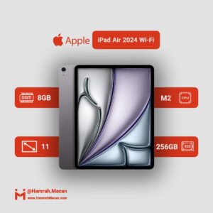 مشخصات تبلت 11 اینچ اپل مدل ipad air 2024 m2 wifi ظرفیت 256 گیگابایت و رم 8 گیگابایت