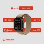 مشخصات ساعت هوشمند اپل مدل Ultra 2 Black Titanium Case Alpine Loop 49mm