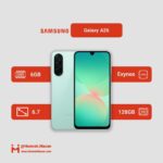 مشخصات گوشی موبایل سامسونگ مدل Galaxy A26 دو سیم کارت ظرفیت 128 گیگابایت و رم 6 گیگابایت