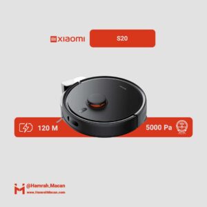مشخصات جارو رباتیک شیائومی مدل Robot Vacuum X20 Plus، مدل X20 Plus، با موتور براش‌لس و مکش 6000 پاسکال، پوشش 180 مترمربع در هر شارژ و فیلتر HEPA، با قابلیت تی‌کشیدن، نظافت نقاط کنج، دارای پایه‌ شارژبا قابلیت تخلیه زباله، شستشوی پد تی