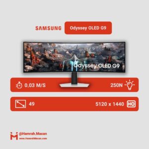 مشخصات مانیتور مخصوص بازی خمیده سامسونگ مدل LS49CG954SMXUE سایز 49 اینچ