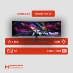 مشخصات مانیتور مخصوص بازی خمیده سامسونگ مدل Odyssey Neo G9 LS57CG952 سایز 57 اینچ